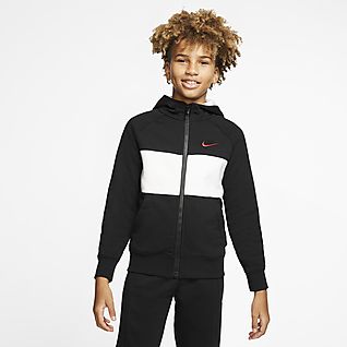 nike tech essential colour block full zip hoodie junior