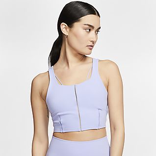 nike cropped workout top