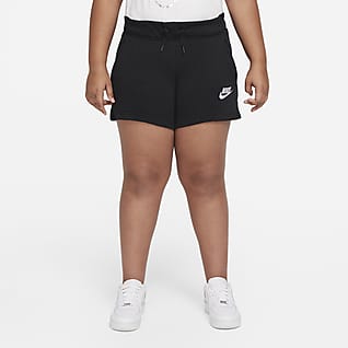 Nike Sportswear Club Σορτς από ύφασμα French Terry για μεγάλα κορίτσια (μεγαλύτερο μέγεθος)