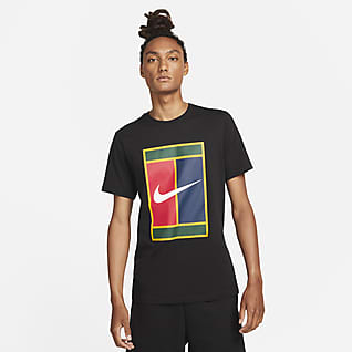NikeCourt Logolu Erkek Tenis Tişörtü