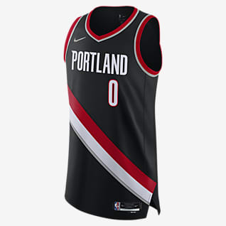 غاز الهيليوم في ساكو Damian Lillard Portland Trail Blazers Jerseys. Nike.com غاز الهيليوم في ساكو