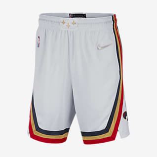 New Orleans Pelicans Icon Edition Nike Dri-FIT NBA Swingman-shorts för män