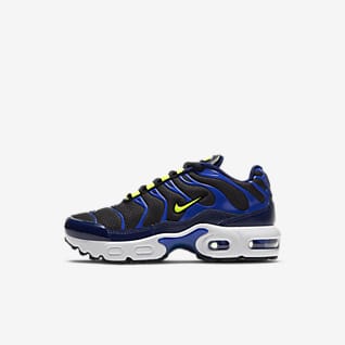 nike air max plus blue and black