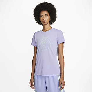 Nike Dri-FIT Swoosh Fly Kortærmet T-shirt til kvinder