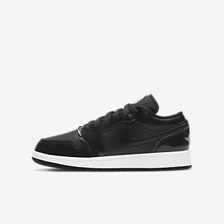 jordan black low top