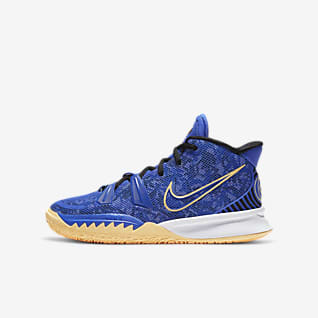 basketball shoes blue and yellow