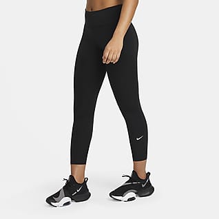 Nike One Korta leggings med medelhög midja för kvinnor