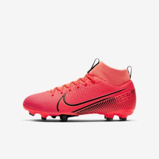 zapatos de futbol nike mercurial rojos