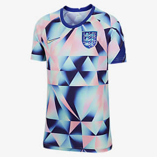 England Nike Dri-FIT Pre-Match-fodboldtrøje til større børn