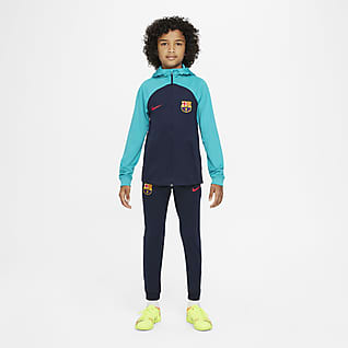 Μπαρτσελόνα Strike Πλεκτή ποδοσφαιρική φόρμα Nike Dri-FIT για μεγάλα παιδιά