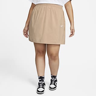 Nike Sportswear Essential Minifalda de tiro alto de tejido Woven para mujer (talla grande)