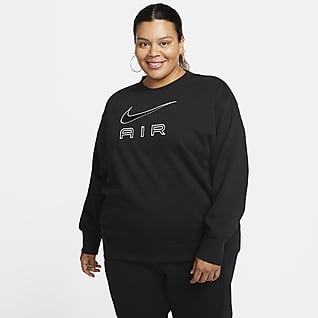 Nike Air French-Terry-Rundhals-Sweatshirt für Damen (große Größe)