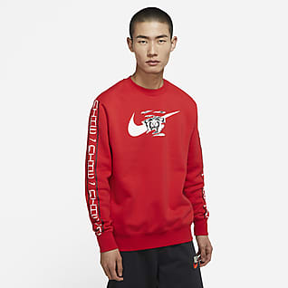 Nike Sportswear เสื้อวอร์มคอกลมผ้าฟลีซผู้ชาย
