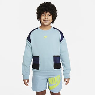 Nike Sportswear Sweatshirt i frotté til store barn (gutt)