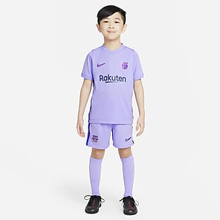 FC Barcelona 2021/22 Away Fußballtrikot-Set für jüngere Kinder