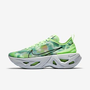 nike pink green shoes