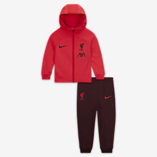 Liverpool FC Strike Nike Dri-FIT fotballtracksuit til spedbarn