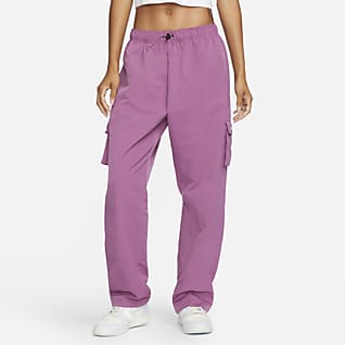 Nike Sportswear Essential Pantalones cargo tejidos de tiro alto para mujer