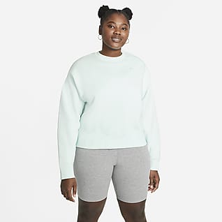 Nike Sportswear Essential Γυναικείο φλις crew φούτερ (μεγάλα μεγέθη)