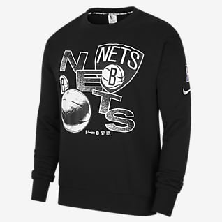 Brooklyn Nets Courtside Nike NBA-sweatshirt van fleece voor heren