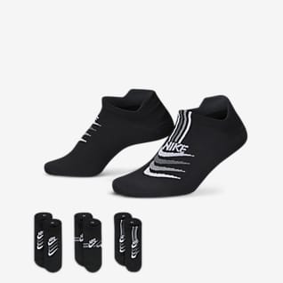 Nike Everyday Plus Lightweight Calcetines de entrenamiento invisibles para mujer (3 pares)