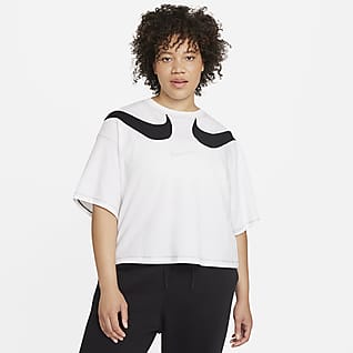 Nike Sportswear Swoosh Women's Cropped T-Shirt (Plus Size)
