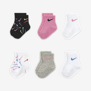 Nike Calcetines hasta el tobillo para bebé (paquete de 6)