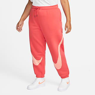 Nike Sportswear Swoosh Fleecejoggebukse til dame (Plus Size)