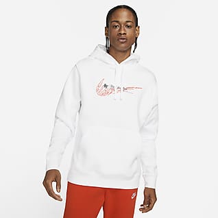 Nike white hoody clearance