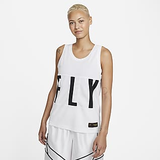 Nike Dri-FIT Swoosh Fly Camiseta de básquetbol para mujer