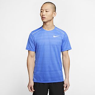 Mens NIKE DRY T-Shirt NEW Blue /& Gray Short Sleeve Large