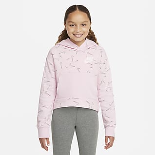 Nike Sportswear Big Kids' (Girls') Printed Fleece Hoodie