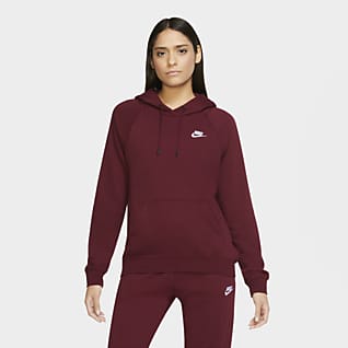 red nike pullover women's