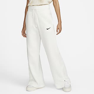Nike Sportswear Phoenix Pants de entrenamiento de pierna ancha y cintura alta para mujer