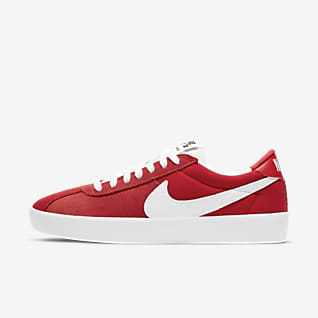 red nike skate shoes