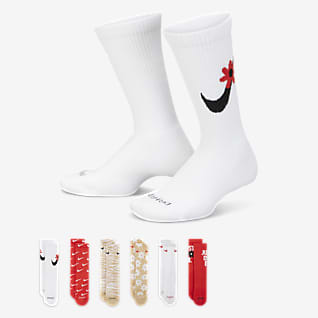 Nike Everyday Plus Cushioned Crew Çocuk Çorapları (6 Çift)