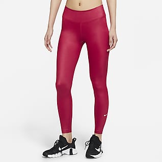 Nike Dri-FIT One เลกกิ้งมีประกายเอวปานกลางผู้หญิง