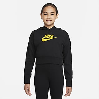 Nike Sportswear Club Older Kids' (Girls') French Terry Cropped Hoodie
