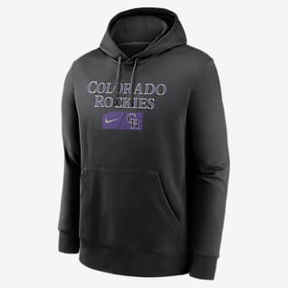 Nike Lettering Club (MLB Colorado Rockies) Men's Pullover Hoodie