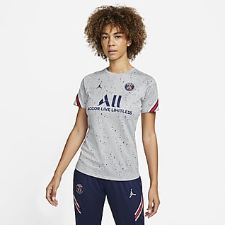 Paris Saint-Germain Strike (wersja czwarta) Damska koszulka piłkarska z krótkim rękawem Nike Dri-FIT