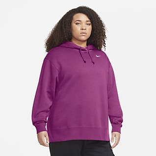 nike lace up hoodie plus size