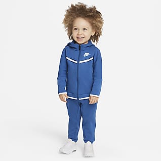 Nike Sportswear Tech Fleece Conjunto de sudadera con gorro con cierre y pantalones para bebé (de 12 a 24 meses)