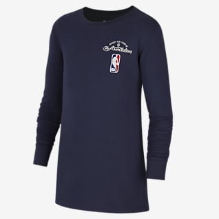 Team 31 Courtside Långärmad NBA-t-shirt Nike för ungdom