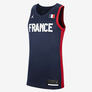 Frankreich Jordan (Road) Limited Herren-Basketballshirt