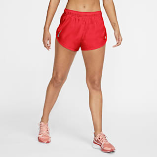 pantaloncini nike donna rosso
