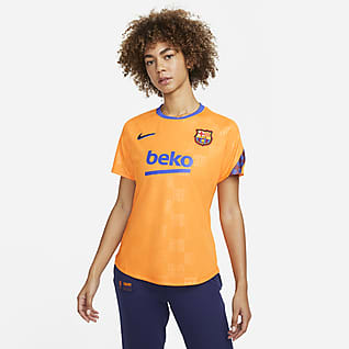 FC Barcelona Dámské předzápasové fotbalové tričko U.S. Nike Dri-FIT