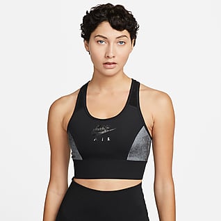 Nike Air Dri-FIT Swoosh Women's Medium-Support Non-Padded Velour Sports Bra