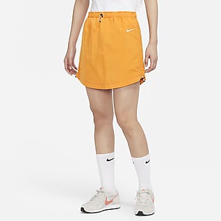 Nike Sportswear Swoosh 女款梭織高腰短裙