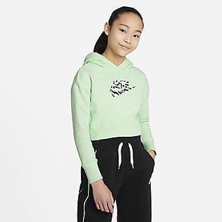 Nike Sportswear Older Kids' (Girls') Cropped Hoodie