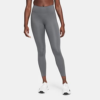 Nike One 7/8-legging met halfhoge taille en mesh vlakken voor dames